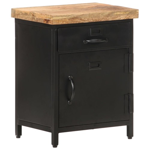 Comodino legno mango grezzo - legno,