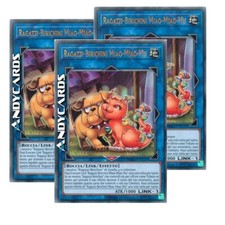 3x RAGAZZI-BIRICHINI MIAO-MIAO-MU • Rara Oro • MGED IT116 • Unl • YUGIOH!