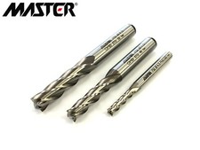 Frese a candela cilindriche per finitura serie lunga in HSS-Co marca MASTER