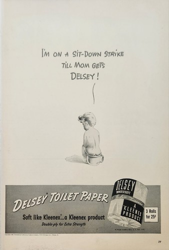 1940 delsey carta igienica - carta,
