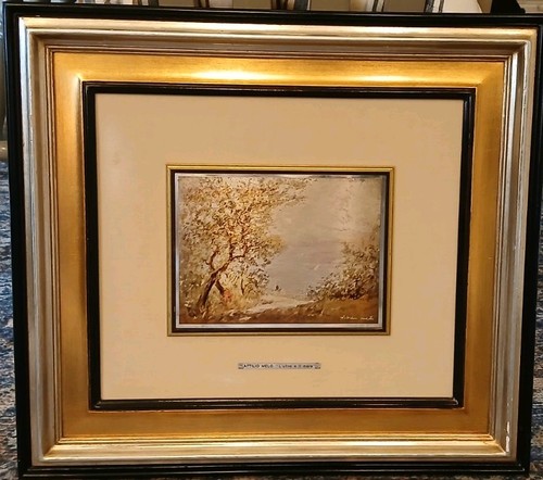 Vtg attilio melo art etched - melo,