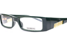 Nuovi occhiali da vista Bikkembergs BK04503 verde scuro designer Italia 58 mm autentici