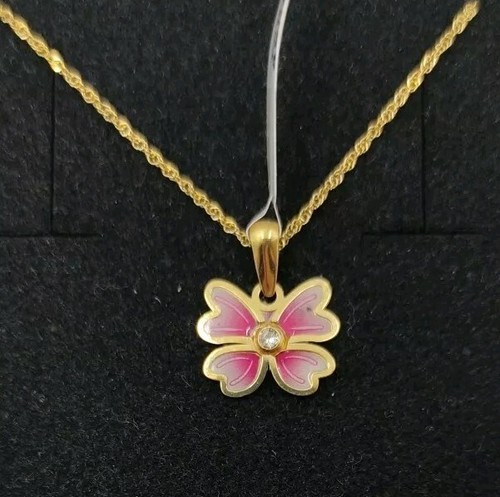 Collana con pendente oro 18k - con,