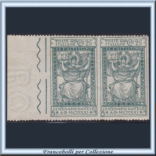 1921 italia regno dante cent - italia,