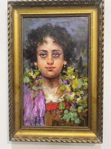 Quadro antico olio tela - quadro,
