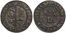 Svizzera Cantone Ginevra, 6 denari 1825