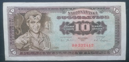 Banconota jugoslavia dinari - banconota, 10