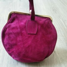 borsa in suede vintage color