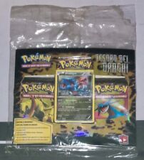 Tesoro dei Draghi Collezione 3 Bustine e Promo Druddigon Nuovo Carte Pokemon