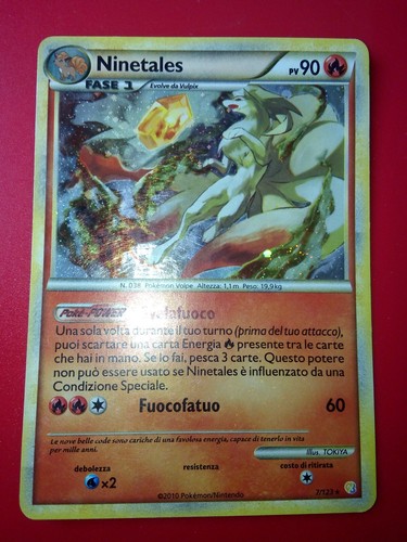 Pokemon card ninetales - card,