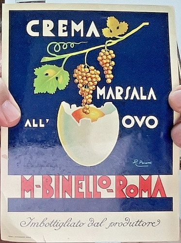 Etichetta roma liquori m - roma,