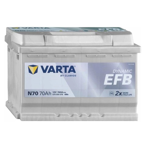 Batteria varta n70 efb - batteria, 70ah