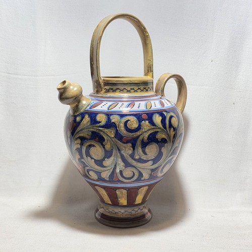 Brocca maiolica lustro - maiolica, a