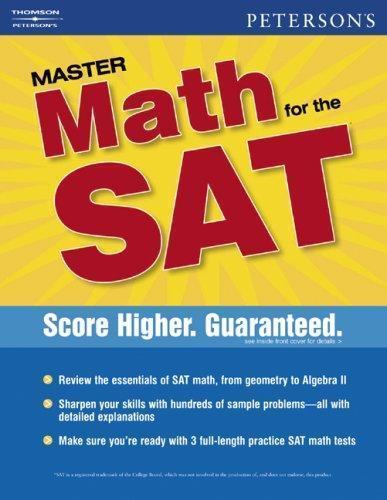 Peterson sat math workbook - peterson's,