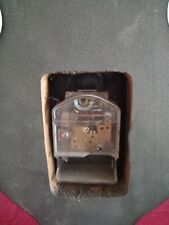 orologio vintage da parete con barometro parti in legno lavorato