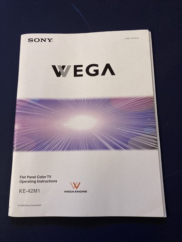 Sony wega plasma 42m1 - plasma, ke-42m1
