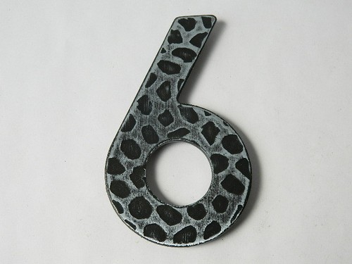 Numero civico sei in - numero, "6"