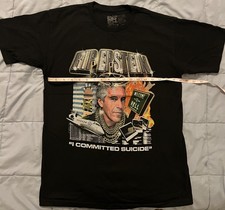 Camicia RIP Epstein MDE M Medium, MAI INDOSSATA, milioni di dollari estremo Sam Hyde
