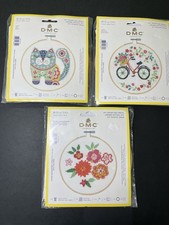 3 DMC Cross Stitch Kits