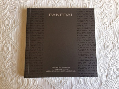 Libretto booklet panerai - booklet,