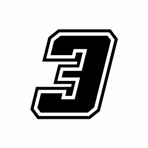 Adesivo numero gara per moto - adesivo,