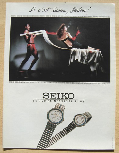 Publicité papier montre - -,