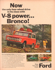 Poster Ford Bronco anni 70 V8