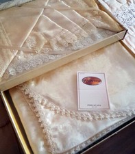 Corredo lenzuola Riviera in Raso color ECRU' - DUESSE (mai usato