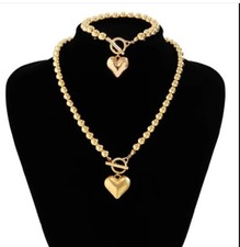 Collana di perle placcate oro