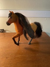 Spirit Untamed Mattel 2020 Spirit 8" Cavallo Testa Mobile Nero Criniera Equitazione SH29