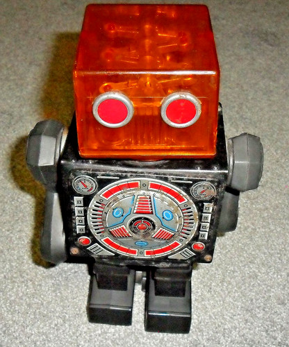Raro robot pistone latta - robot,