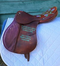 Sella vintage dipinta a mano