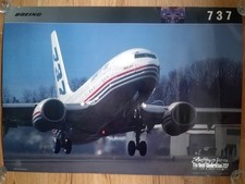 Poster Boeing B737 Aircraft Aereo No Alitalia 