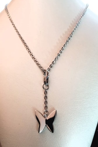 Collana acciaio con - collana,