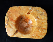 LARGE BIG GRANDE POSACENERE PORTA CENERE ALABASTER MADE IN ITALY ALABASTRO