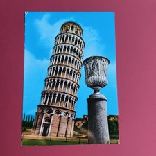 PISA TORRE PENDENTE CARTOLINA A COLORI SCRITTA - USATA