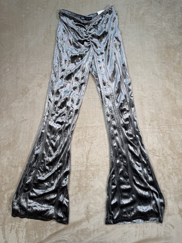 Pantalone donna zara lucido - zara,