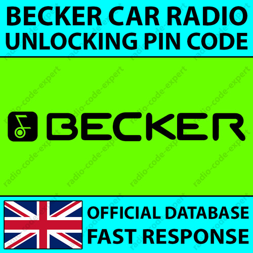 Becker radio pin codice audio - becker,