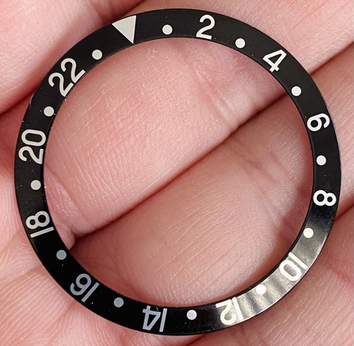 Inserto nero rolex per gmt - nero,
