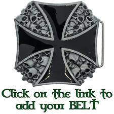 Ferro Croce Teschio Cintura