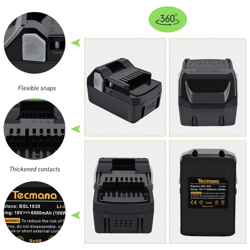 18v 6ah litio - batteria, per