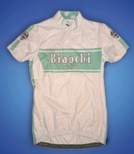 RARA maglia ciclismo BIANCHI Milano bianca vintage 1980 manica corta Made in Italy