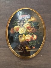 VASO DIPINTO OVALE CON FIORI
