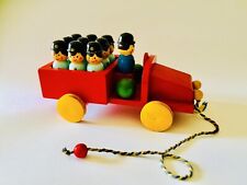 ? Grande treno pompieri con birilli Legno SEVI anni 50 delfino saracco rubino