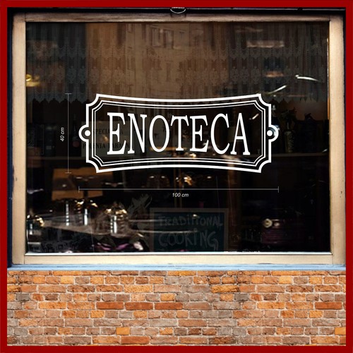 Adesivi enoteca vetrine - adesivi,