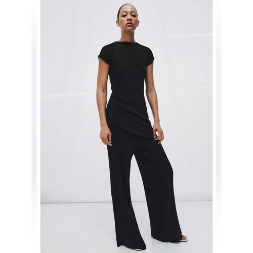Pantalone zara nero costine - pantalone, a