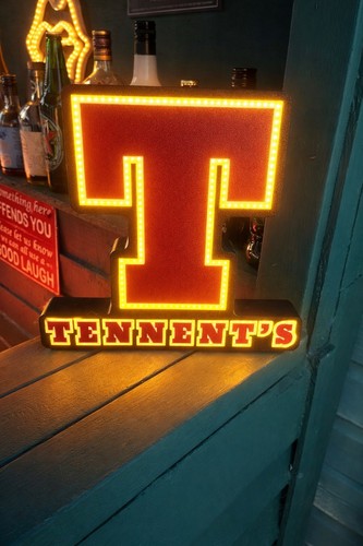 Tennents led bar sign light - bar,