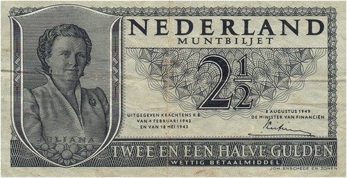 Netherlands gulden 1949 - netherlands, 1/2