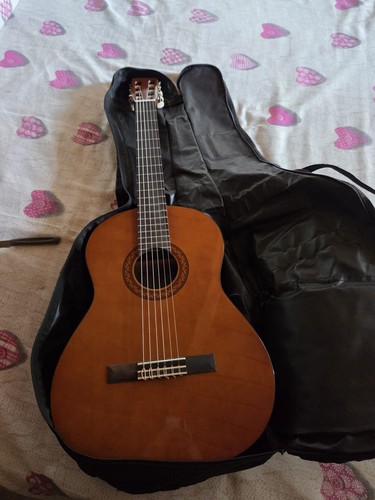 Chitarra acustica legno con - chitarra,