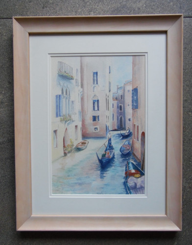 Venezia gondola sul canale - venezia,,